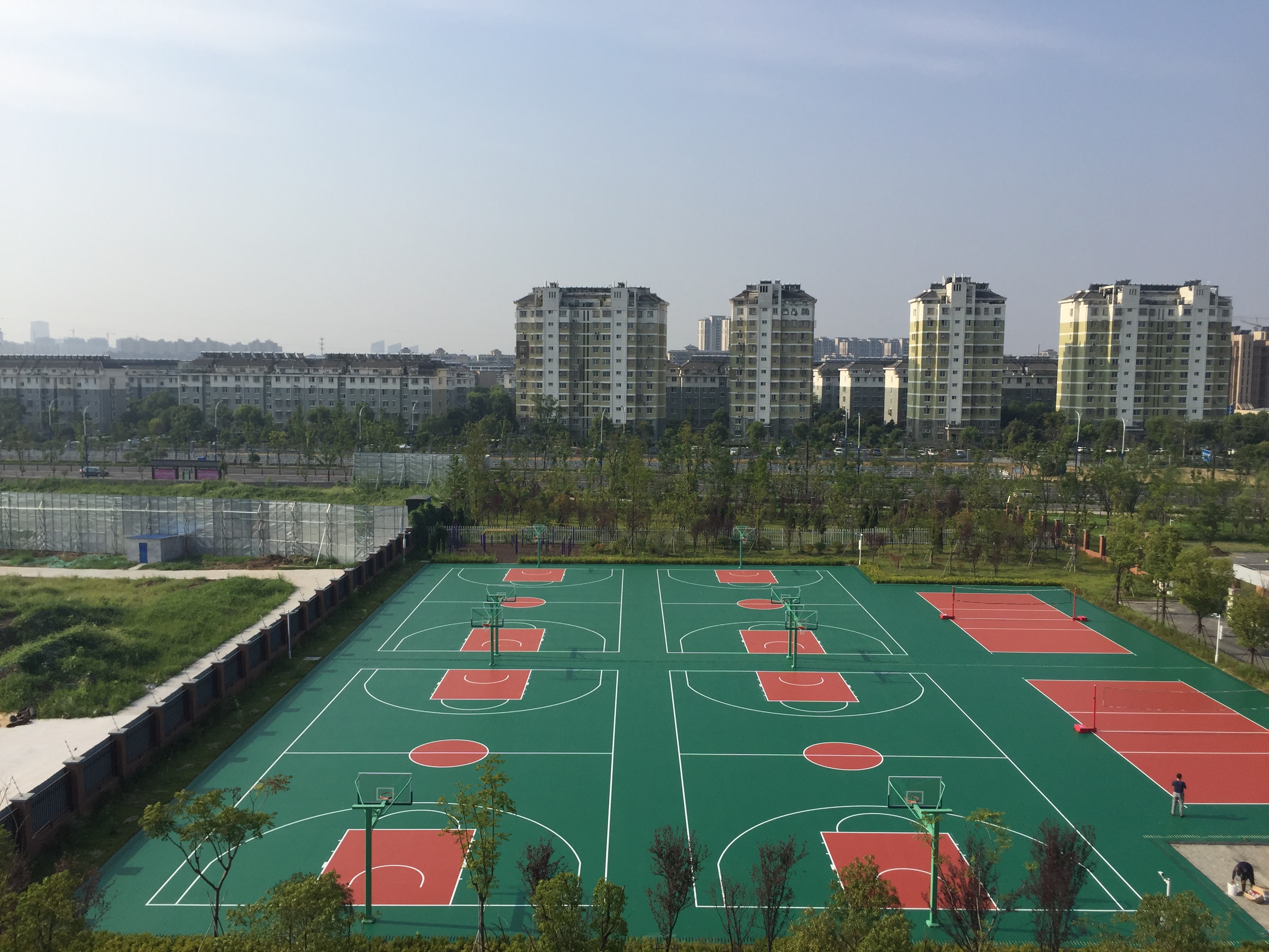 江蘇揚州梅嶺中學 8mm新國標矽pu