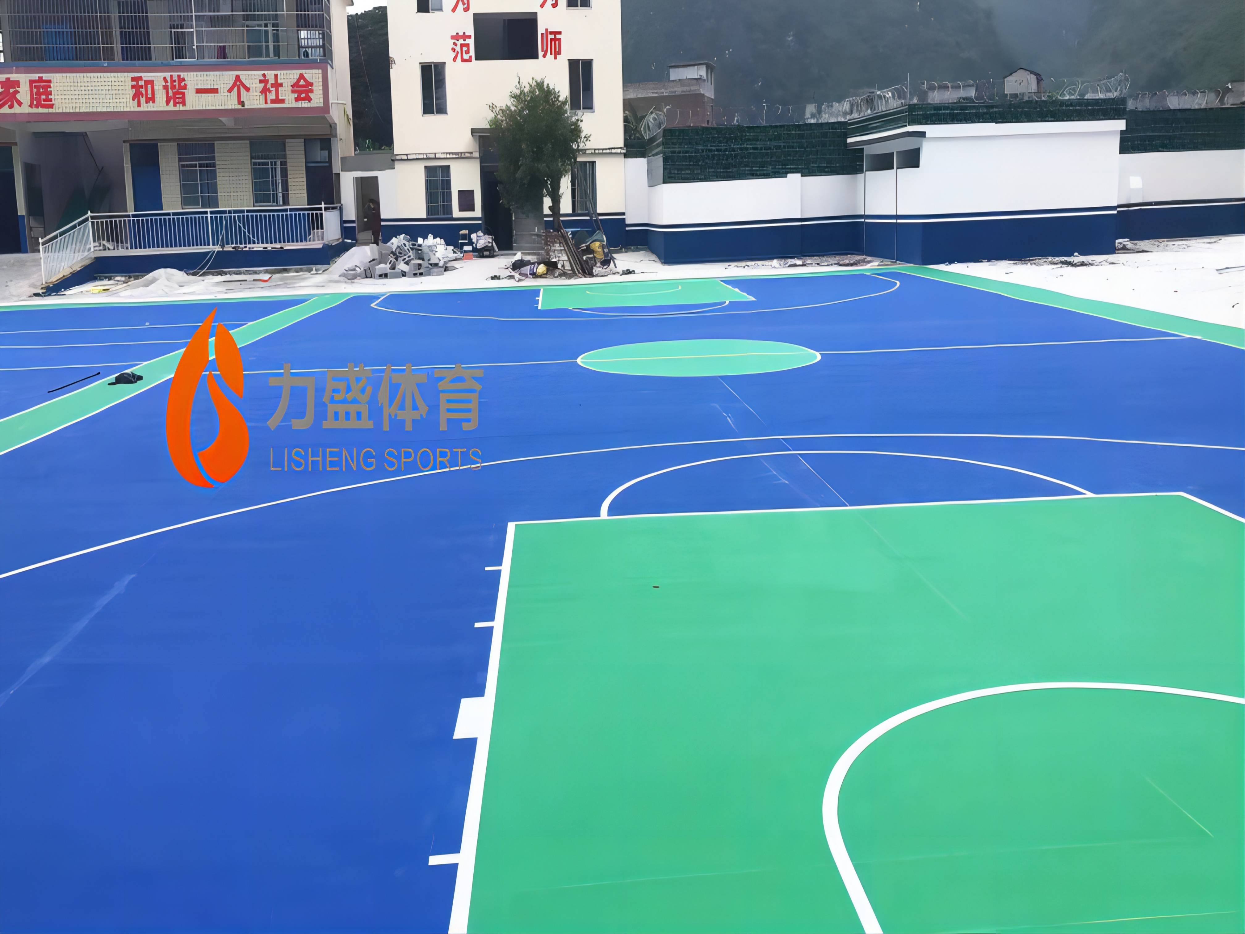 廣（guǎng）西都安特調丙烯酸籃球場（chǎng）